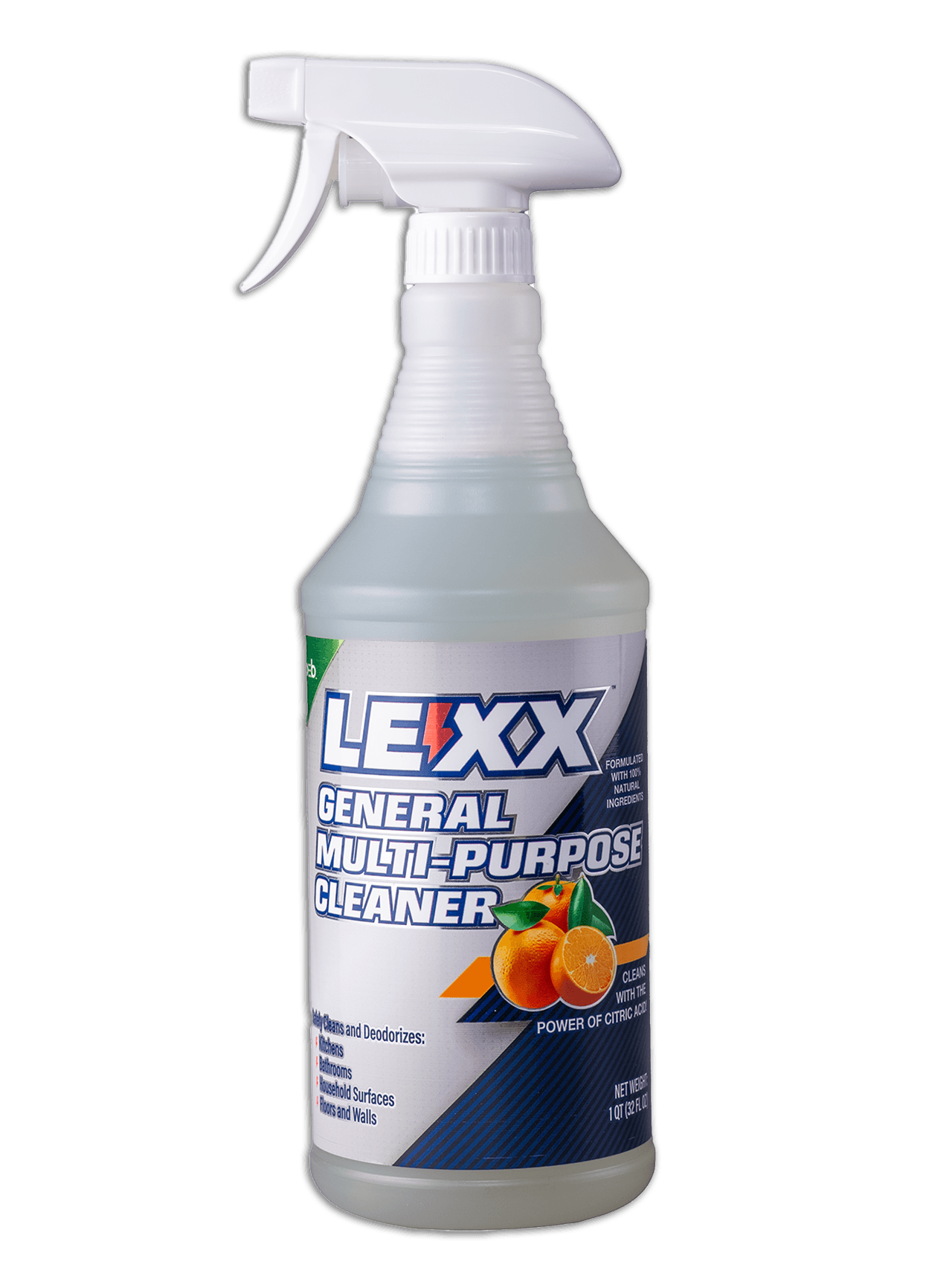 LEXX® General Multi-Purpose Cleaner Spray - Cleans, Sanitizes & Deodorizes — Powered by Citric Acid